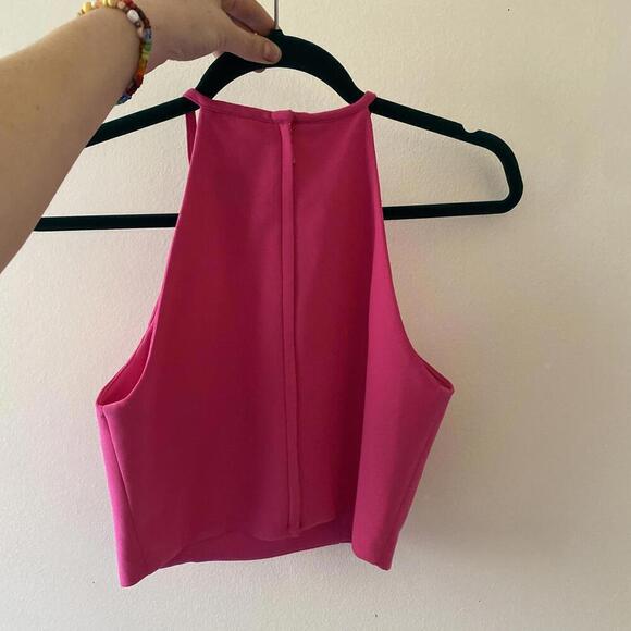 SHERRI HILL hot pink two piece maxi prom dress - Picture 8 of 8